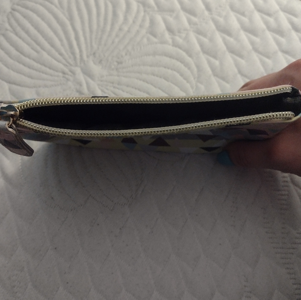 Multicolored Geometric Print Makeup Bag View 4